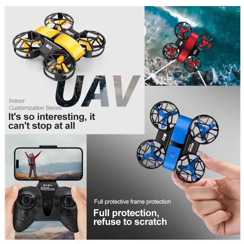 Drone Camera Hd - Mini Dron D12 4k Profesional con