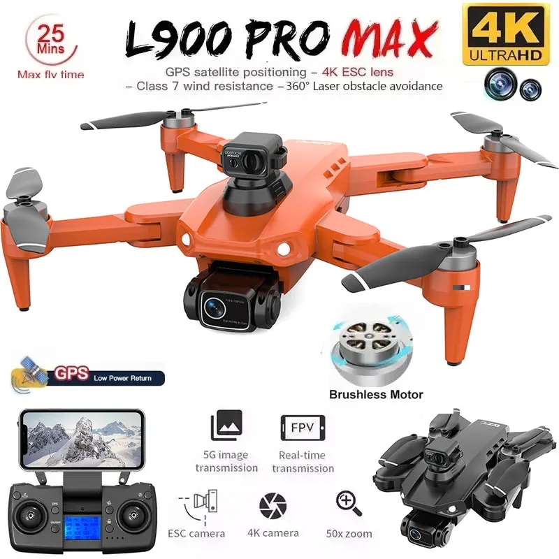 L900 Pro MAX GPS Drone 4K Prof - Drone Camera Hd reseña y precio