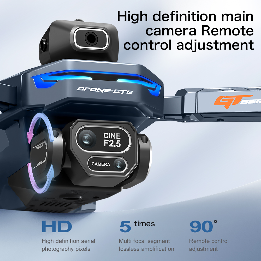 Dron RC con GPS plegable GT8,  - Drone Camera Professional reseña y precio